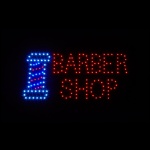 LED Bord Barber Shop 50 x 25 cm