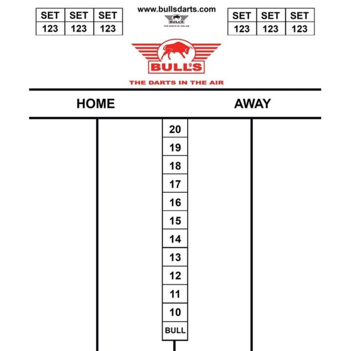Bulls dart score bord flex 35 x 25cm