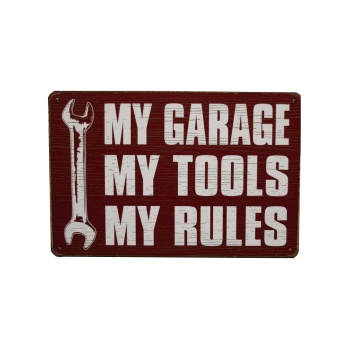 My garage my tools Metalen borden