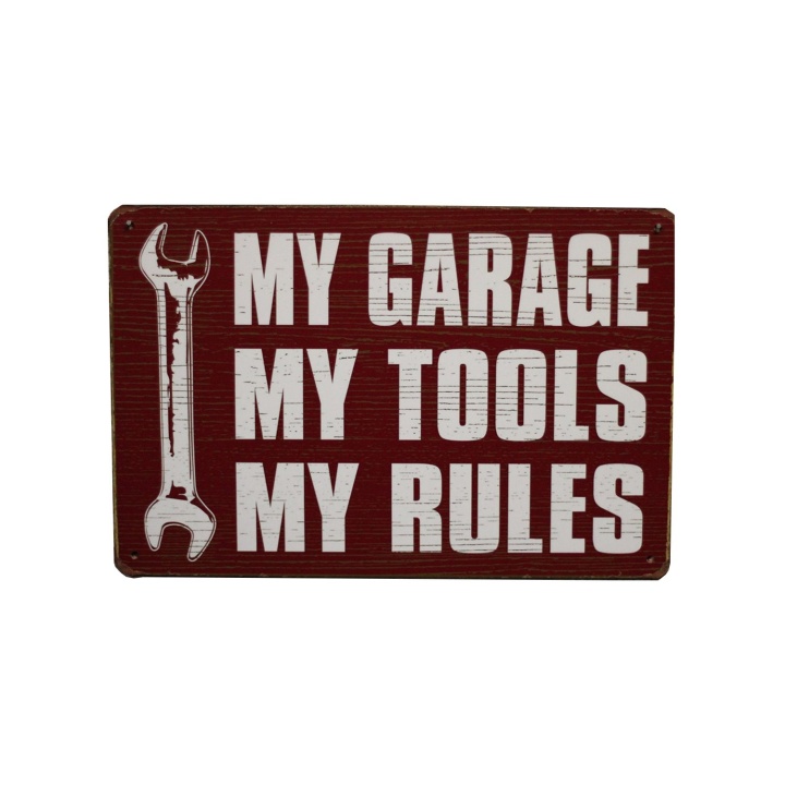 My garage my tools Metalen borden