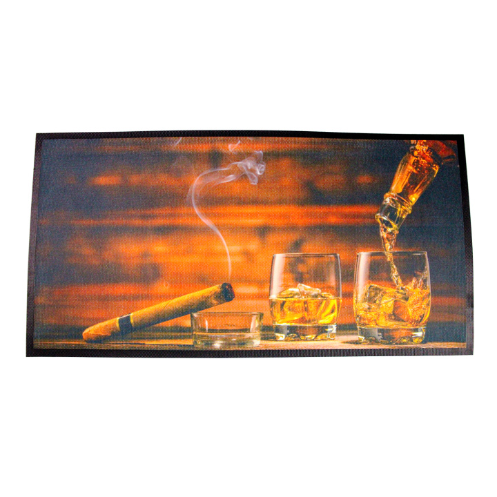Bar Mat Whiskey glas