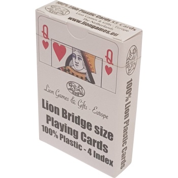 Playing cards Lion 100% plastic, Bridge