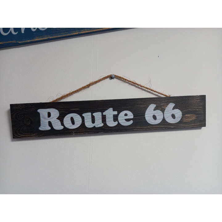 Route 66 - Houten planken