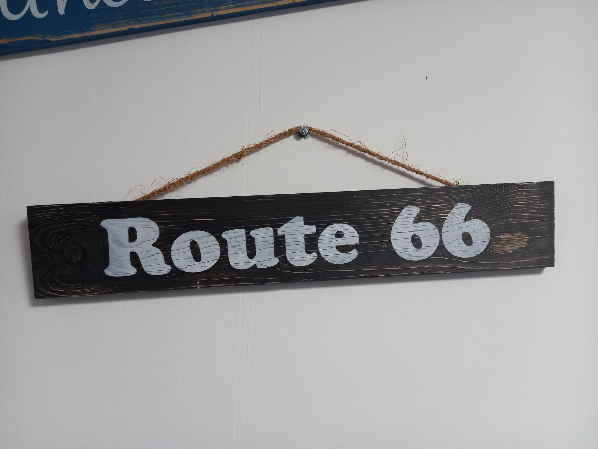 Route 66 – Houten planken