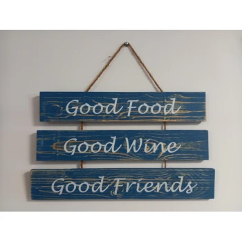 Good Food Good Wine - Houten planken
