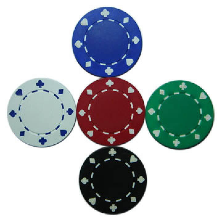 Poker chips simpel 50 stuks