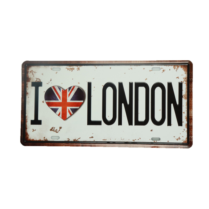 I Love Londen Metalen borden