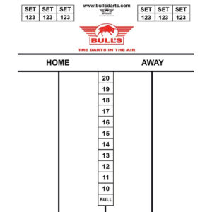 Dart scorebord