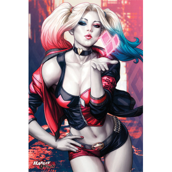 Harley Quinn Kiss poster