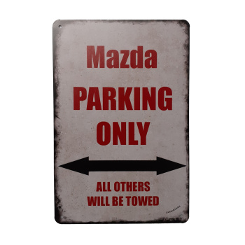 Mazda Parking Only Metalen borden
