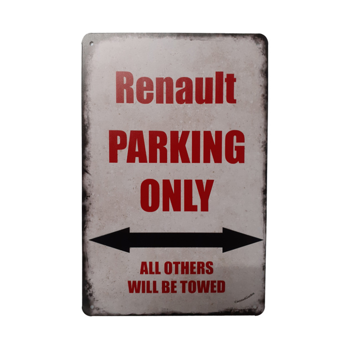 Renault Parking Only Metalen Borden