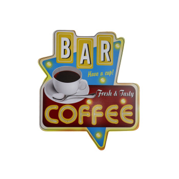 Houten tekst bord Bar Coffee
