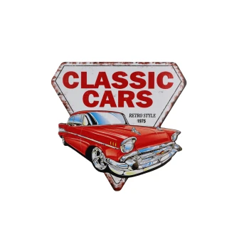 Houten bord Classic Cars