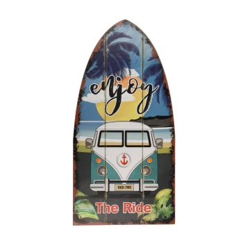 Houten tekst bord - Enjoy Surfplank