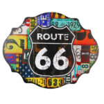 Houten tekst bord – Route 66