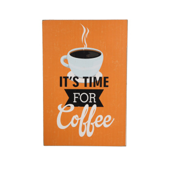 Houten tekst bord - Time For Coffee