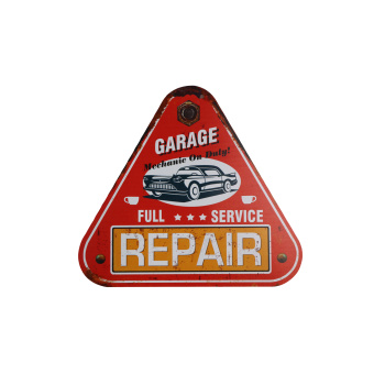 Houten tekst bord Garage full service repair