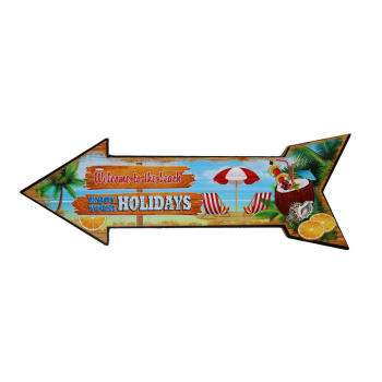 Houten tekst bord - Enjoy your holidays