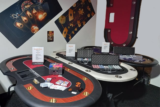 Pokertafel en pokersets
