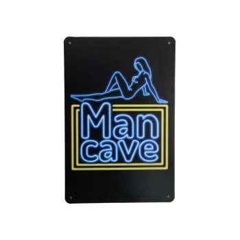 Mancave Led Metalen borden