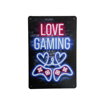 Love Gaming - Metalen borden