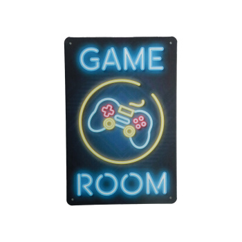 Game Room- Metalen borden