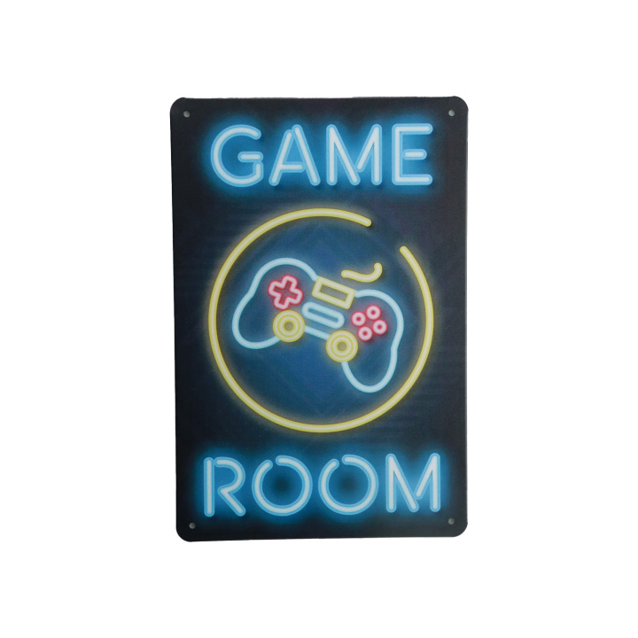 Game Room Metalen borden