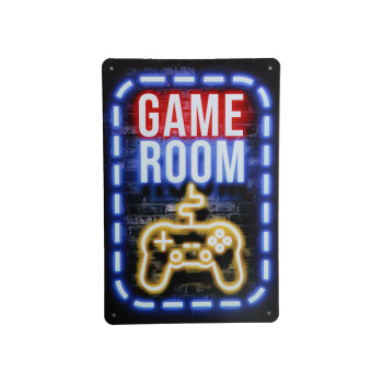 Game Room Controller Metal Signs