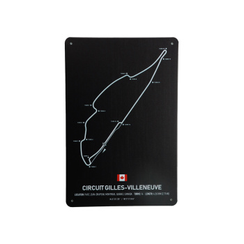 Circuit Gilles Villeneuve - Metalen borden