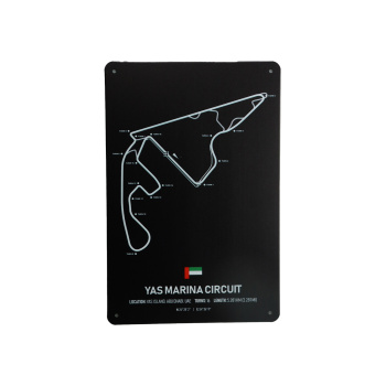 Yas Marina Circuit – Metalen borden