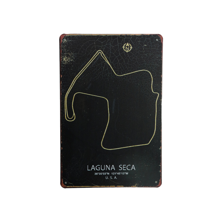 Laguna Seca USA Metalen borden