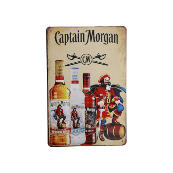 Captain Morgan - Metalen borden