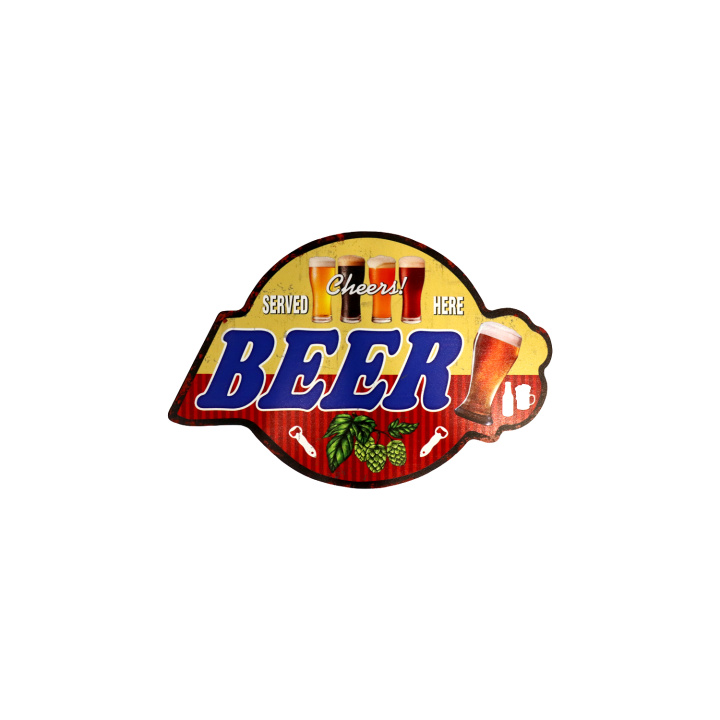 Houten bord Cheers Beer