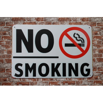 No Smoking Metalen borden