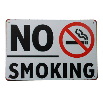 No Smoking Metalen borden