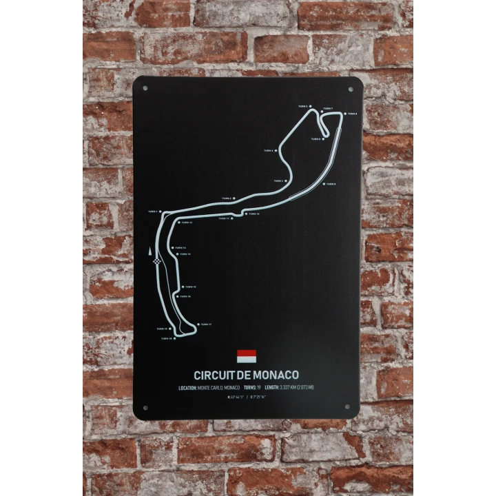 31282 Circuit de monaco 2 Wandborden van de formule 1