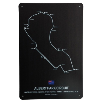 Albert park Circuit 2 Metalen borden