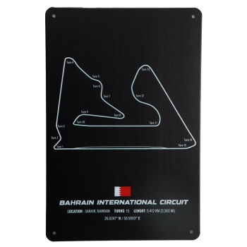 Bahrian International Circuit - Metal signs