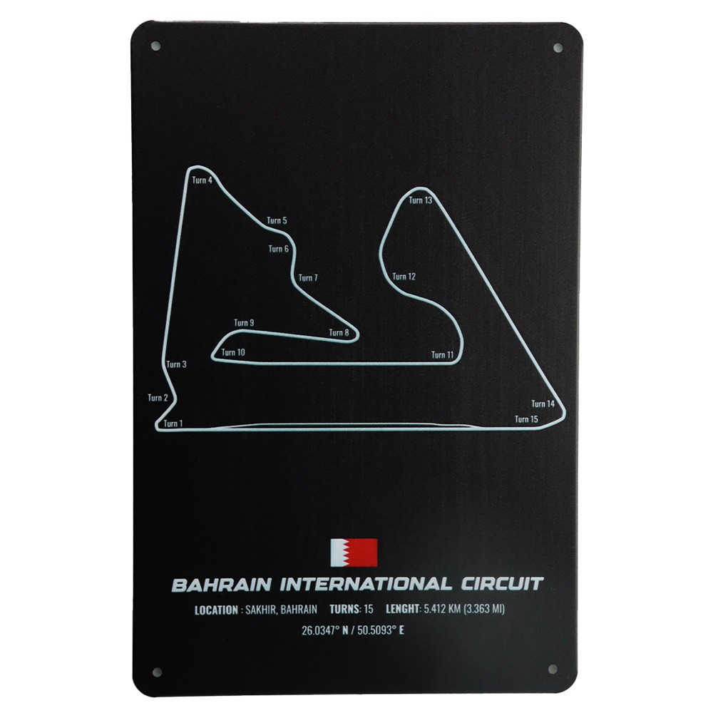 Bahrian International Circuit Metalen borden