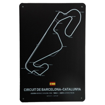 Circuit de Barcelona wandbord