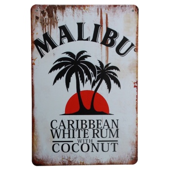 Malibu - Metal Sign