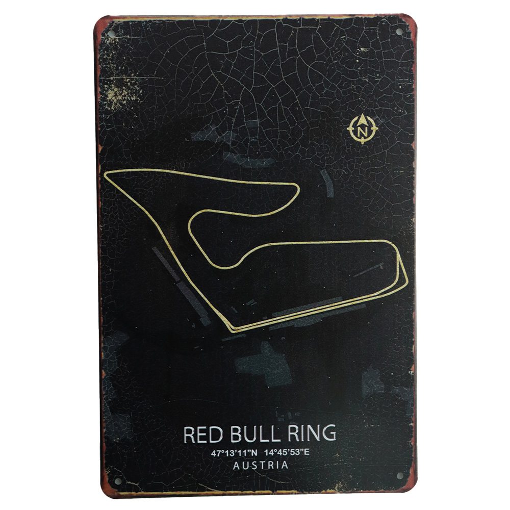 Red Bull Ring Austria Retro Metalen borden