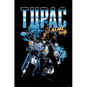 Tupac Motorcycle poster