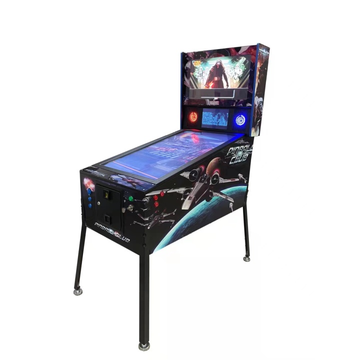 Arcade kast Pinbal Space, flipperkast met ledverlichting, 3 schermen