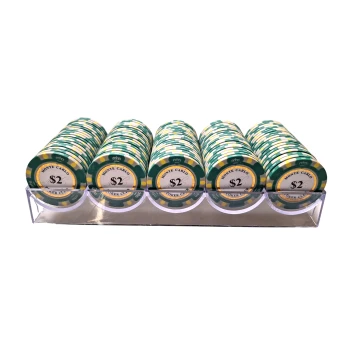 Monte Carlo Poker Chips 2 in tray 100 stuks