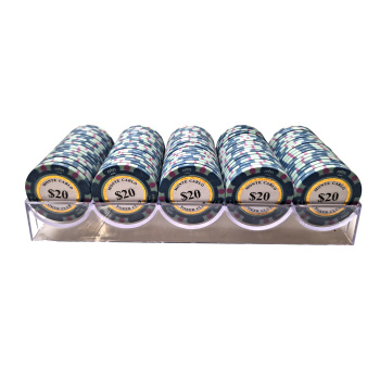 Monte Carlo Poker Chips 20 in tray 100 stuks