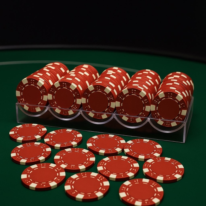 poker bakje rood sfeer