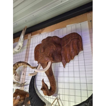 Houten Olifant Beeld XL