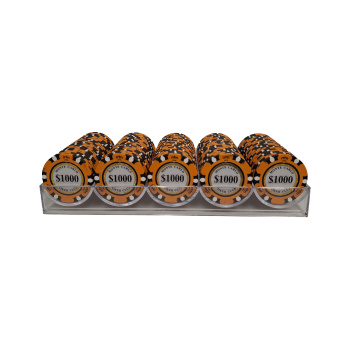Monte Carlo Poker Chips 1000 in tray