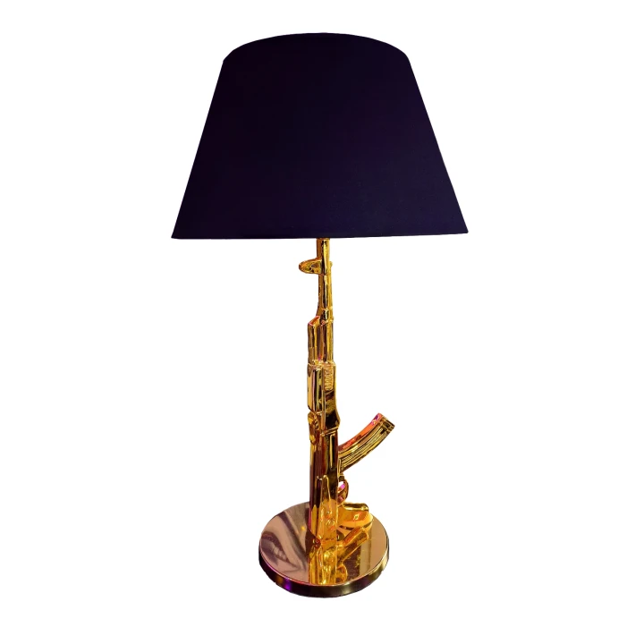 Ak-47 gouden lamp